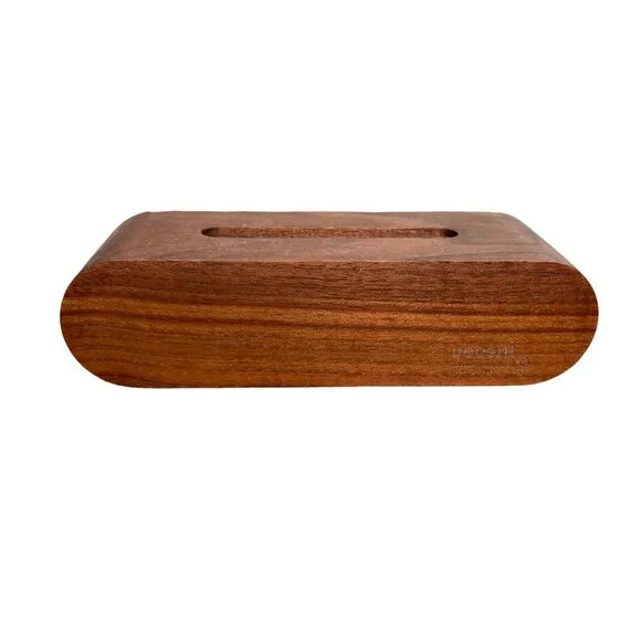 Decent Wooden Phone Stand Maple & Black Walnut Compact & Stylish Design Natural